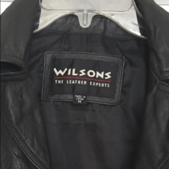 Wilson Black Leather Fitted Moto-Jacket - Picture 3 of 3